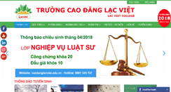 Desktop Screenshot of caodanglacviet.edu.vn