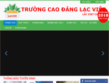 Tablet Screenshot of caodanglacviet.edu.vn